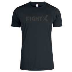 Black line t-shirt Basic Active herre - sort/sort