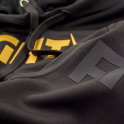 Gold line t-shirt Basic Active dryfit junior - sort/guld