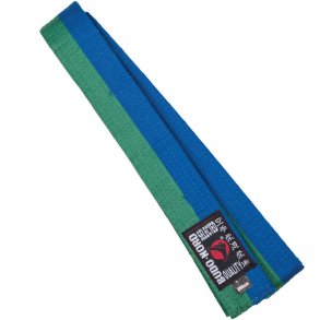 Brodering p to-farvet blte