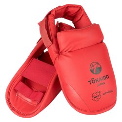 Fodbeskytter WKF m/velcro - r�d