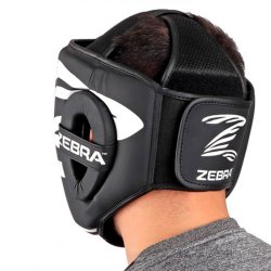 ZEBRA Fitness sparringshjelm - sort/hvid