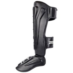 Thai ben- og vristbeskytter Pro - sort/hvid