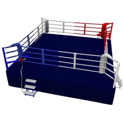 FIGHTX boksering Konkurrence 4 reb 6x6 meter m/gulv