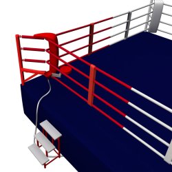 FIGHTX boksering Konkurrence 4 reb 6x6 meter m/gulv