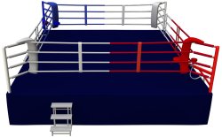 Boksering Konkurrence 4 reb - 7,5x7,5 meter m/gulv