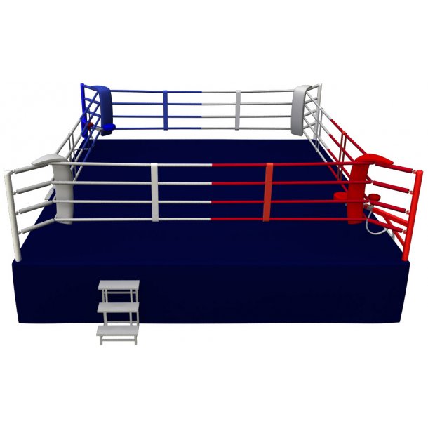 FIGHTX boksering Konkurrence 4 reb - 7,5x7,5 meter m/gulv