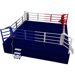 FIGHTX boksering Konkurrence 4 reb - 7,5x7,5 meter m/gulv