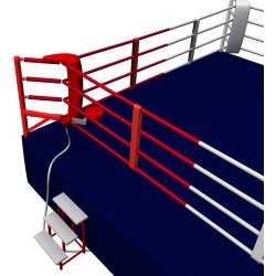 FIGHTX boksering Konkurrence 4 reb - 7,5x7,5 meter m/gulv