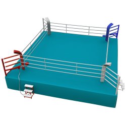 FIGHTX boksering AIBA stvne 4 reb - 7,8x7,8 meter m/gulv