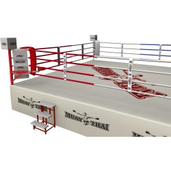 FIGHTX Muay Thai boksering Stvne m/4 reb - 7x7 meter m/gulv