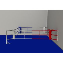 FIGHTX boksering Fitness til hjrne 3 reb - 3x3 meter u/gulv