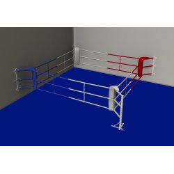 FIGHTX boksering Fitness til hjrne 3 reb - 3x3 meter u/gulv