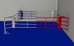 Boksering Fitness til hj�rne 4 reb - 3x3 meter u/gulv