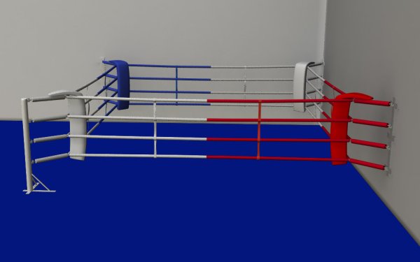 Boksering Fitness til hj�rne 4 reb - 3x3 meter u/gulv