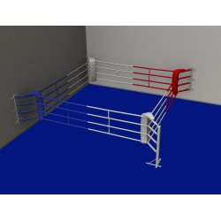 FIGHTX boksering Fitness til hjrne 4 reb - 3x3 meter u/gulv