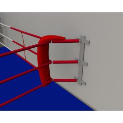 FIGHTX boksering Fitness til hjrne 4 reb - 3x3 meter u/gulv