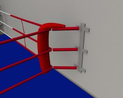 Boksering Fitness til hj�rne 4 reb - 3x3 meter u/gulv