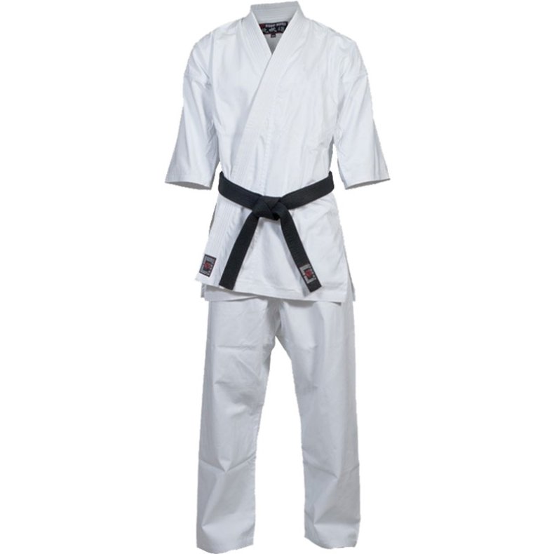 Zanshin gi m/traditionel sn�re - neutral 3/4 �rme