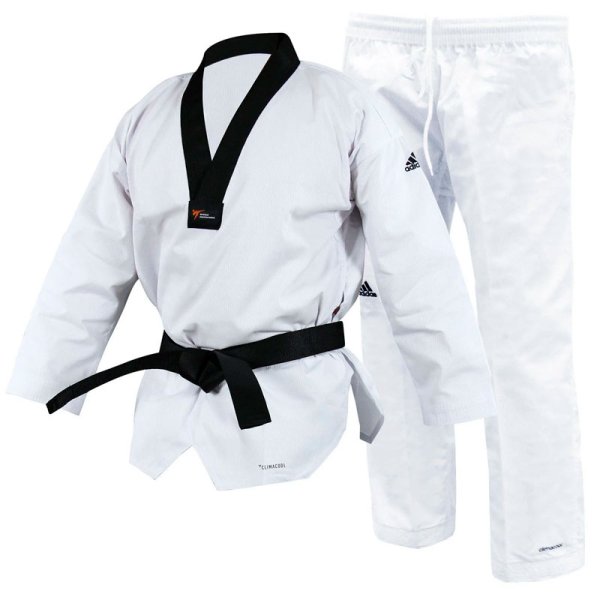 Adi Champ 3 WT dobok - sort krave