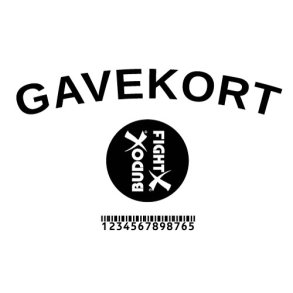 Frivillig banan Manøvre Gavekort - print selv - GAVEKORT - BUDOX / FIGHTX