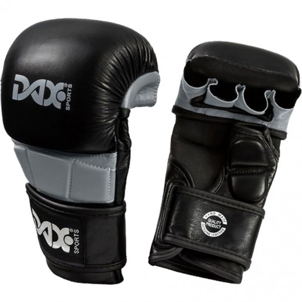 Sammensætning Arbejdsgiver Anholdelse DAX MMA sparringshandsker læder - sort/grå - MMA handsker - BUDOX / FIGHTX