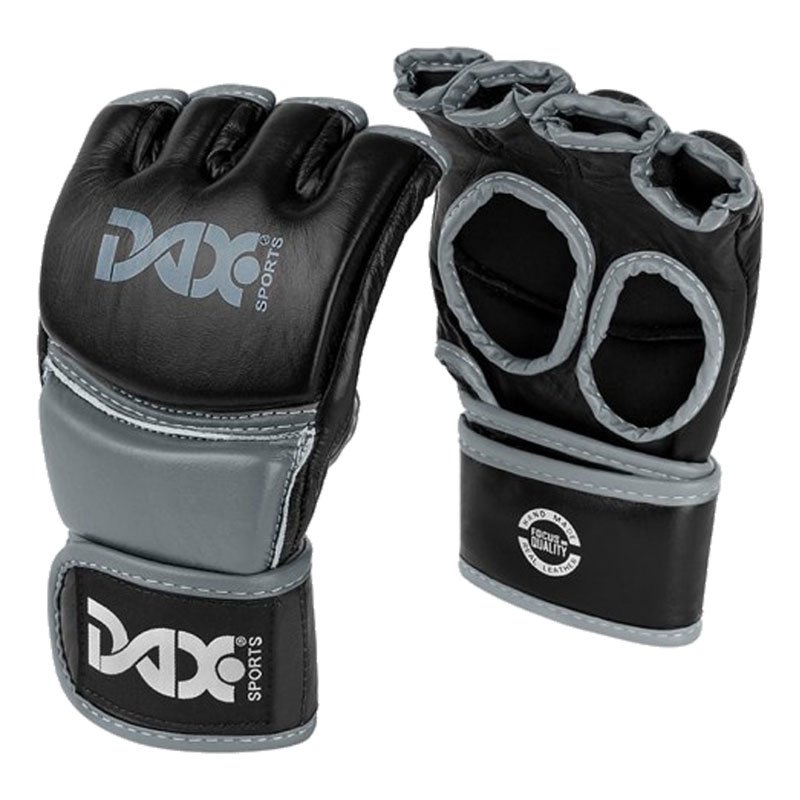 Forløber komedie Avenue DAX MMA handsker læder - sort/grå - MMA handsker - BUDOX / FIGHTX