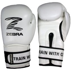 ZEBRA boksehandsker Performance lder - hvid/sort