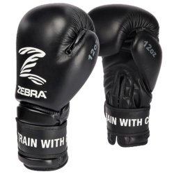 ZEBRA boksehandsker Performance lder - sort/hvid