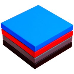 MMA mtte smooth overflade - 100 x 100 x 4 cm