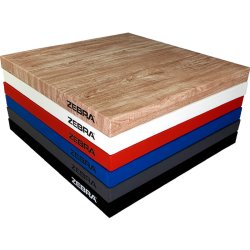Zebra MMA mtte Smooth serien - 100 x 100 x 4 cm