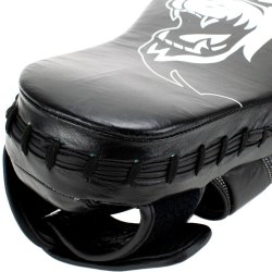 Super Pro Combat Gear lang buede fokuspude i l�der - sort/hvid