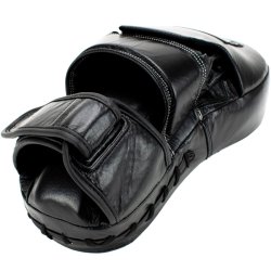 Super Pro Combat Gear lang buede fokuspude i l�der - sort/hvid
