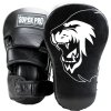 Super Pro Combat Gear lang buede fokuspude i l�der - sort/hvid