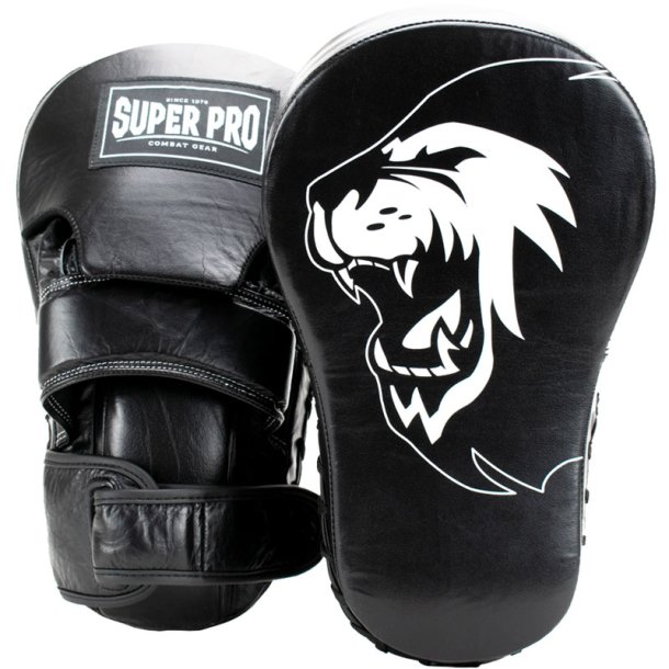 Super Pro Combat Gear lang buede fokuspude i lder - sort/hvid