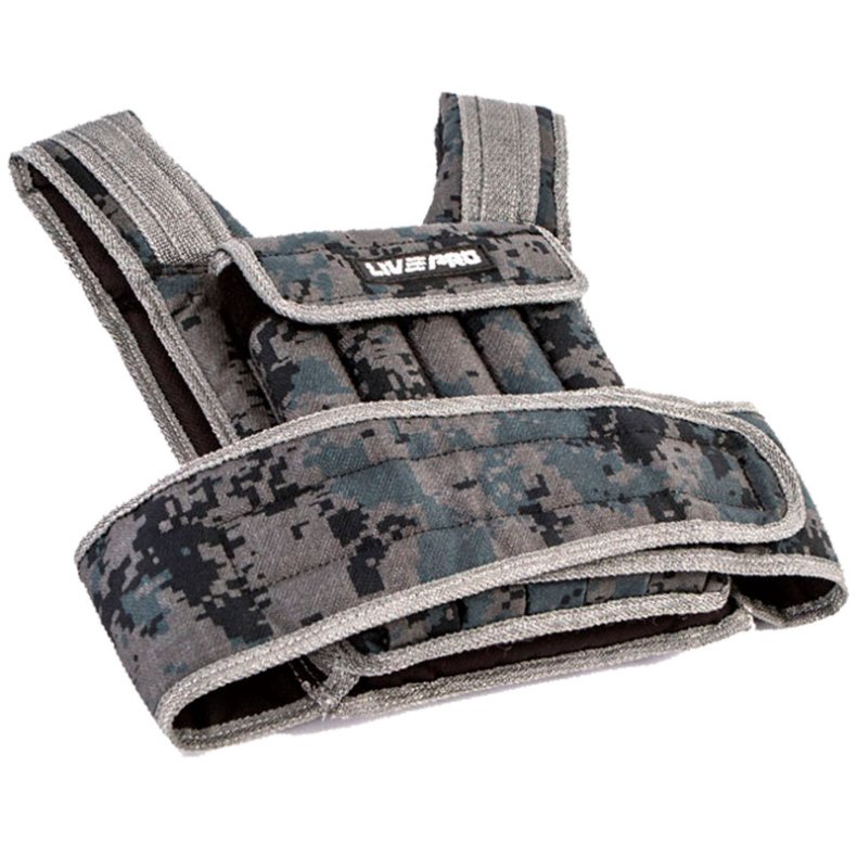V�gtvest m/reflekser camouflage - 10 kg