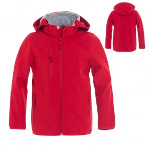 Clique jakke softshell Basic m/htte junior - rd