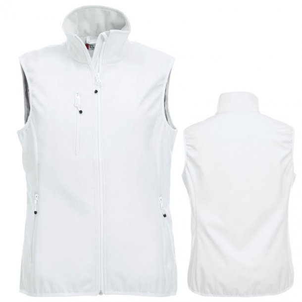 Clique vest softshell Basic dame - hvid