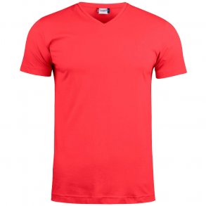 Clique t-shirt Basic V-hals unisex - rd