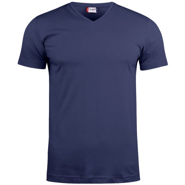 T-shirt Basic V-hals unisex - navy