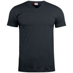 T-shirt Basic V-hals unisex - sort