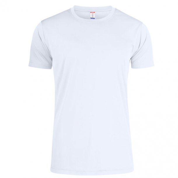 Clique t-shirt Basic Active dryfit herre - hvid