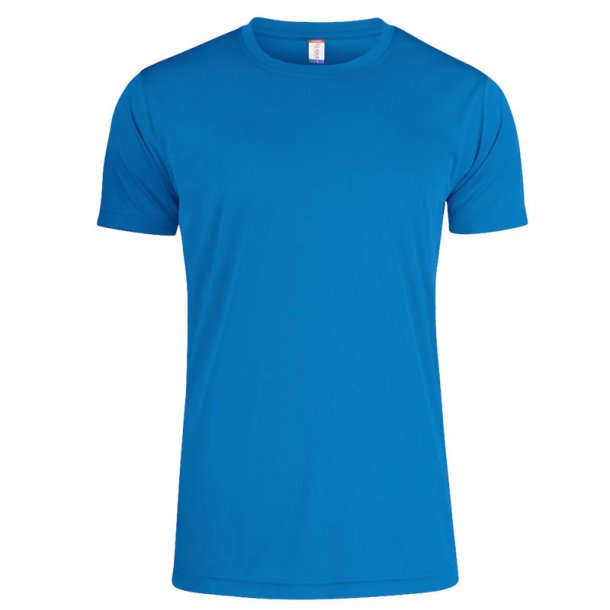 Clique t-shirt Basic Active dryfit herre - koboltbl
