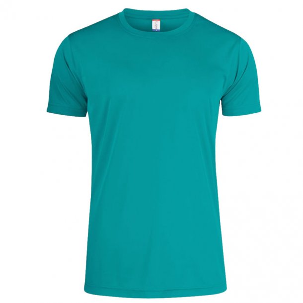 Clique t-shirt Basic Active dryfit herre - lagunegrn