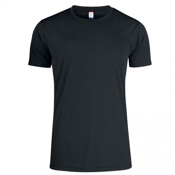 Clique t-shirt Basic Active dryfit herre - sort