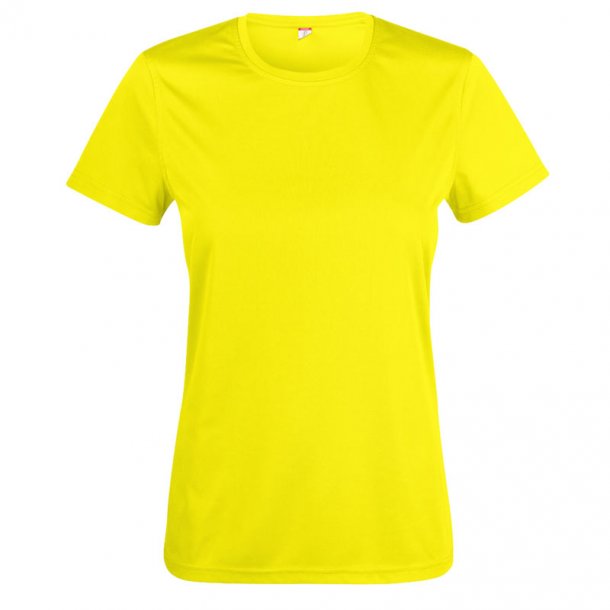 Clique t-shirt Basic Active dryfit dame - gul