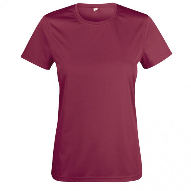 Clique t-shirt Basic Active dryfit dame - bordeaux