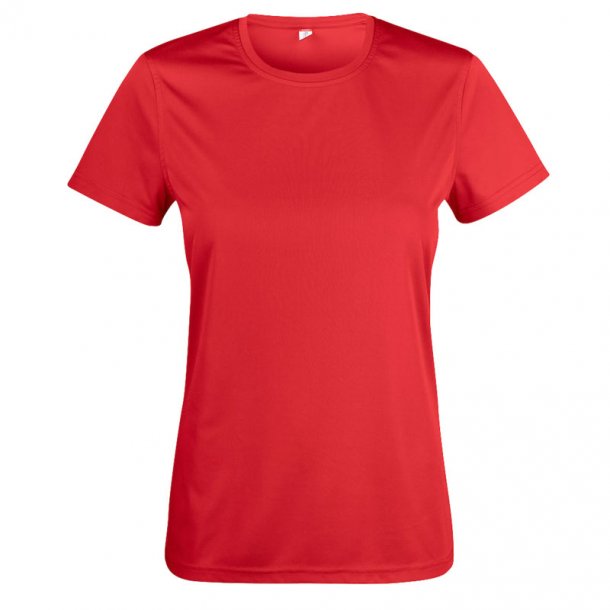 Clique t-shirt Basic Active dryfit dame - rd