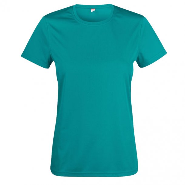 Clique t-shirt Basic Active dryfit dame - lagunegrn