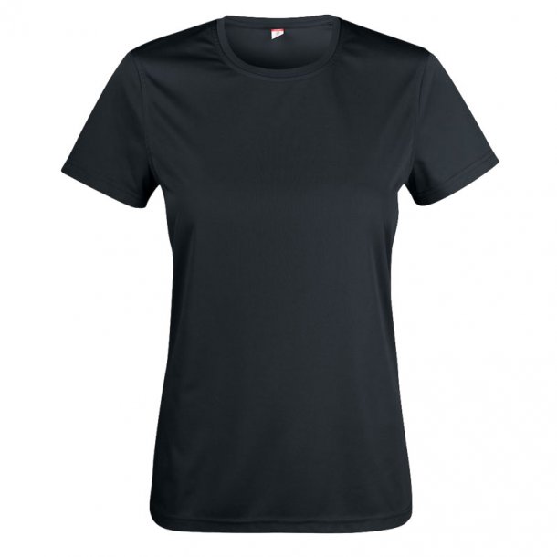 Clique t-shirt Basic Active dryfit dame - sort