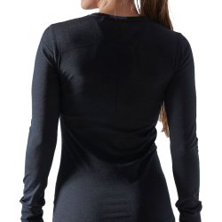 Baselayer Fuseknit Comfort RN LS dame - sort